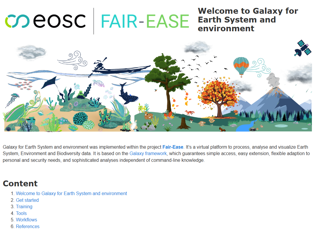 Earth System subdomain welcome page